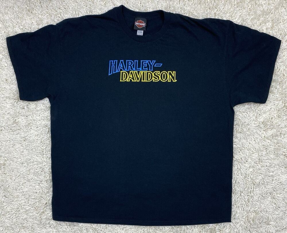 Harley-Davidson United Way T-Shirt Mens 2XL Charity Tee Black Motorcycle